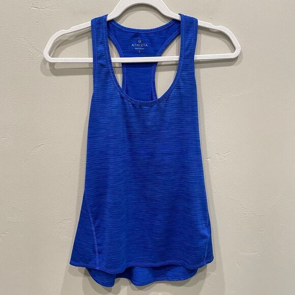 Athleta Blue Racerback Tank Top - Size: Small - Picture 1 of 6